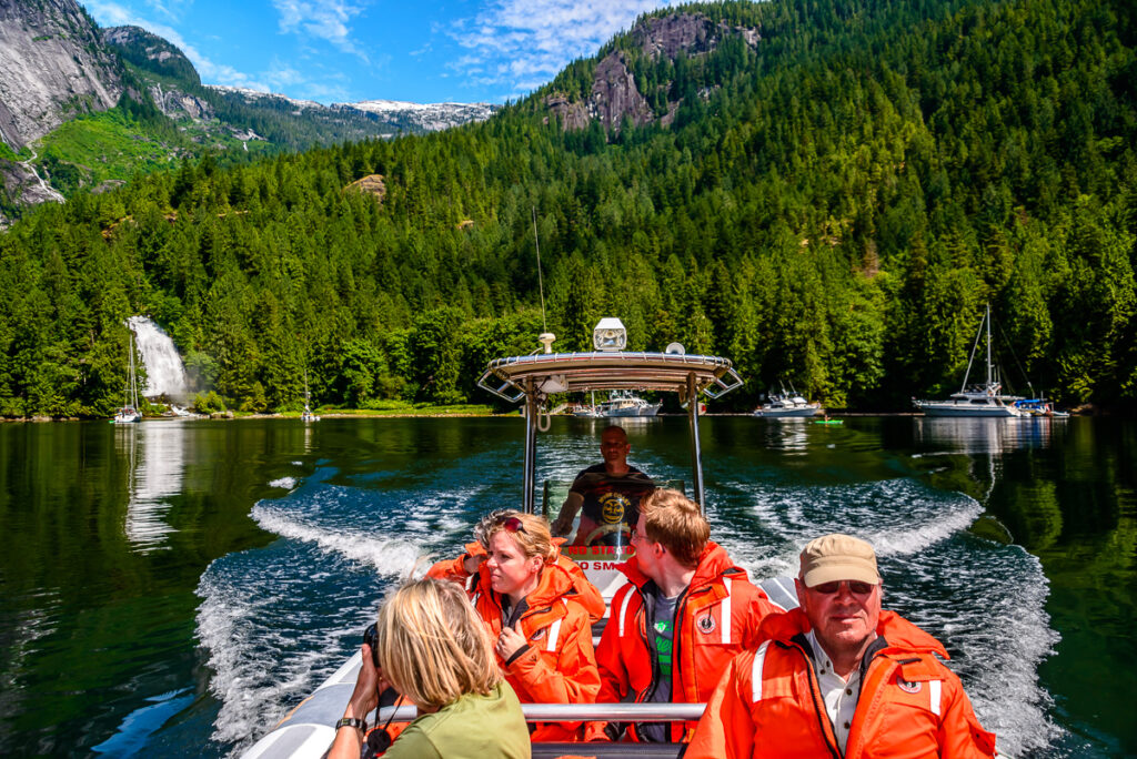 Boat tour of the inlet