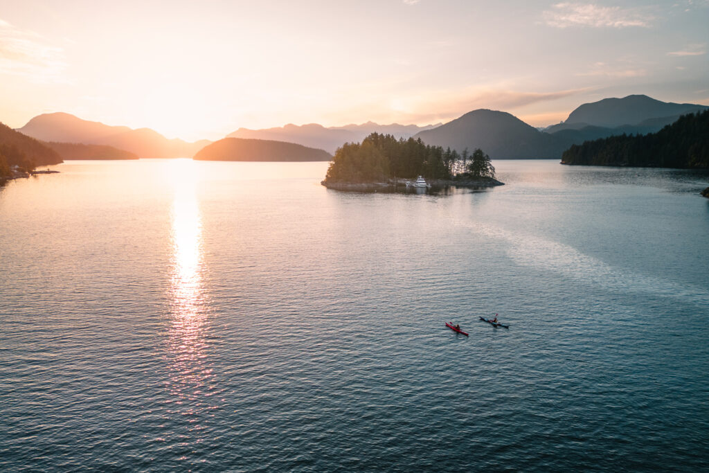 Sunset view of the inlet